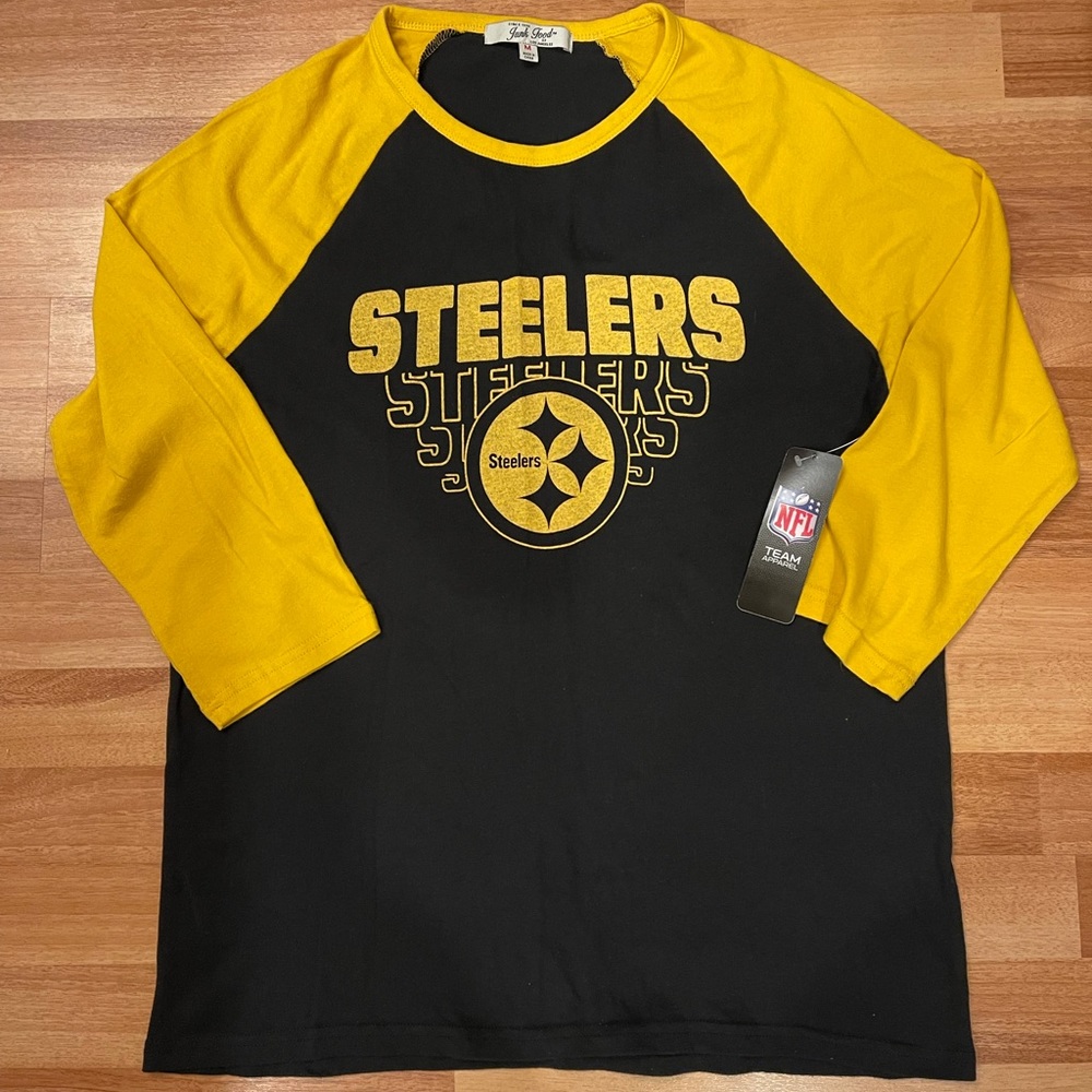 Pittsburgh Steelers Henley Size Medium